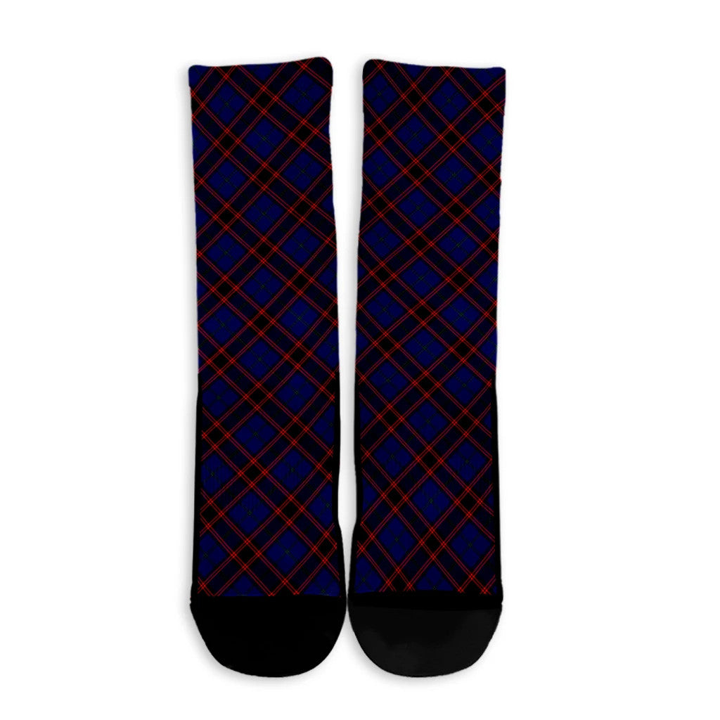 Home Modern Tartan Plaid Crew Socks