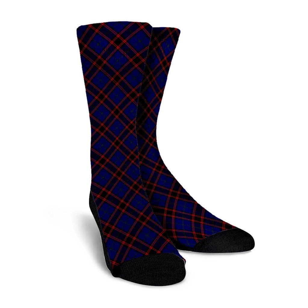 Home Modern Tartan Plaid Crew Socks