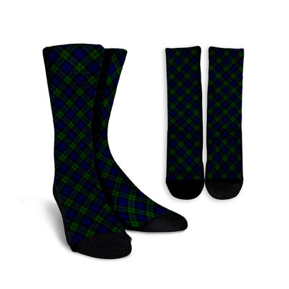 Campbell Modern Tartan Plaid Crew Socks