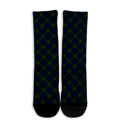 Campbell Modern Tartan Plaid Crew Socks