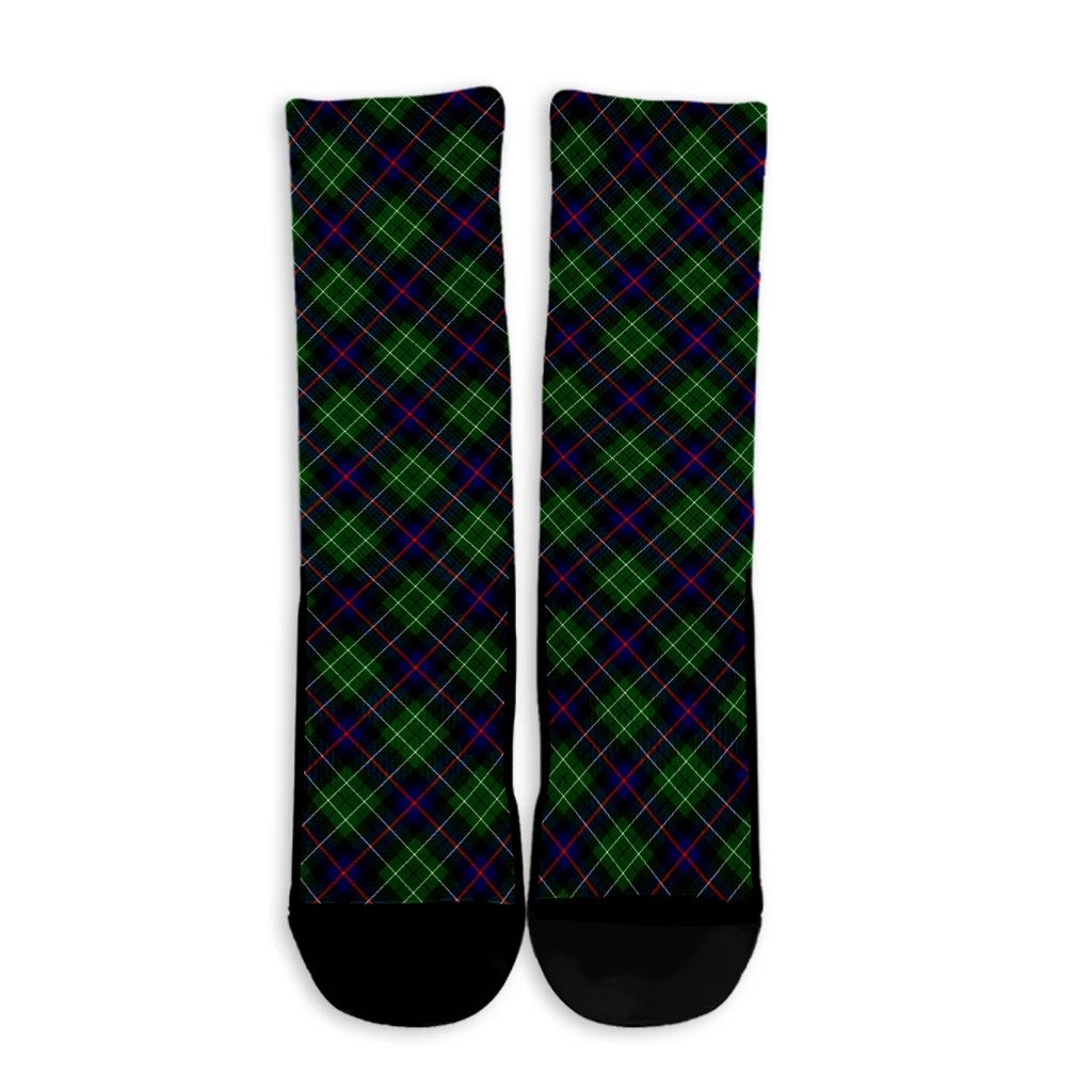 Leslie Hunting Tartan Plaid Crew Socks