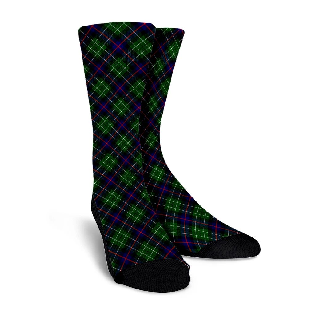 Leslie Hunting Tartan Plaid Crew Socks