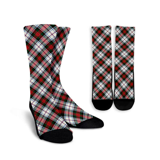 MacDuff Dress Modern Tartan Plaid Crew Socks