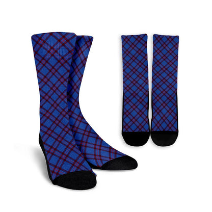 Elliot Modern Tartan Plaid Crew Socks