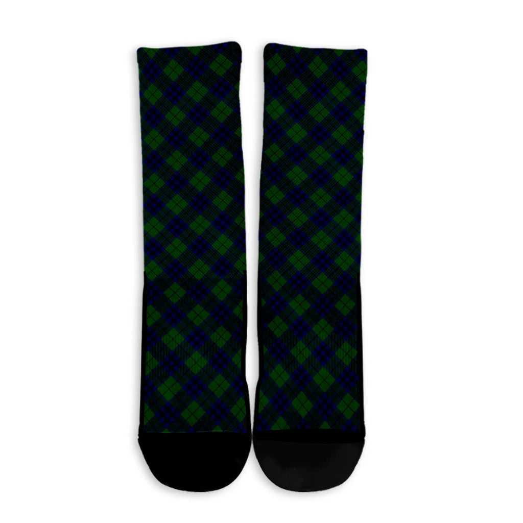 Keith Modern Tartan Plaid Crew Socks