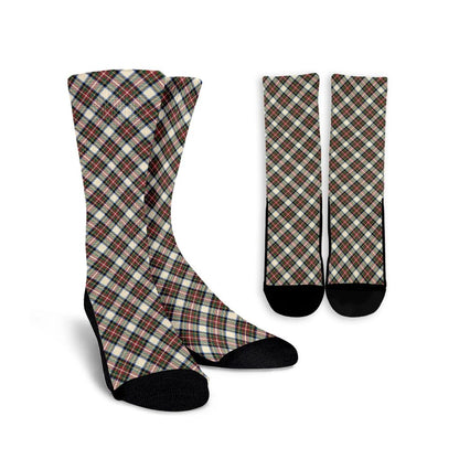 Stewart Dress Ancient Tartan Plaid Crew Socks