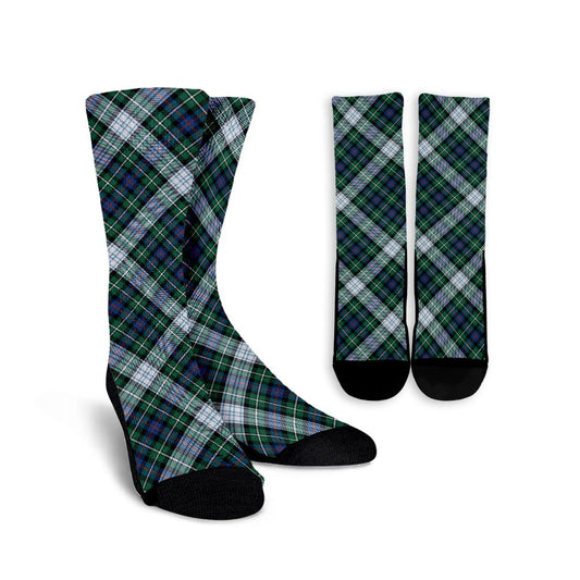 MacKenzie Dress Ancient Tartan Plaid Crew Socks