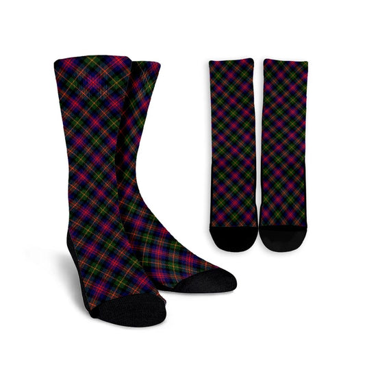 Logan Modern Tartan Plaid Crew Socks