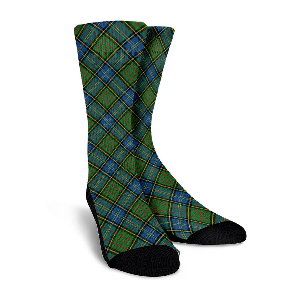 MacMillan Hunting Ancient Tartan Plaid Crew Socks