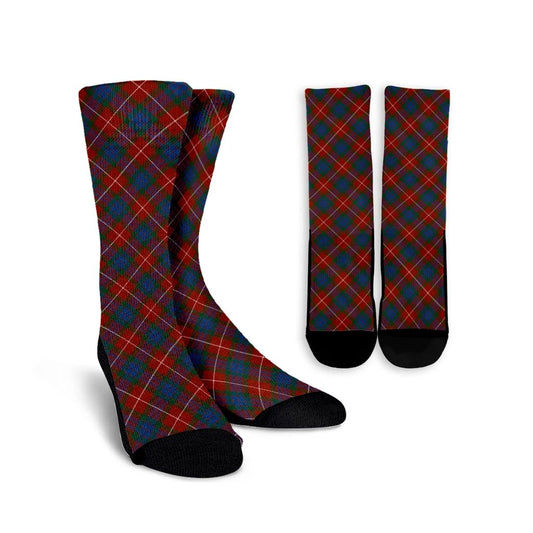 Fraser Ancient Tartan Plaid Crew Socks