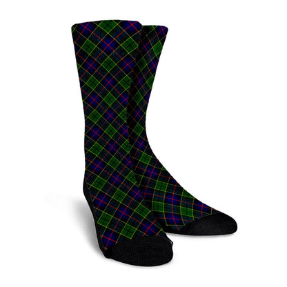 Forsyth Modern Tartan Plaid Crew Socks