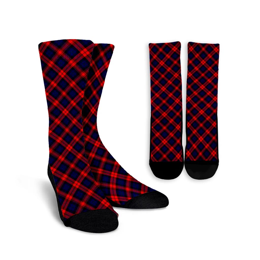 MacLachlan Modern Tartan Plaid Crew Socks