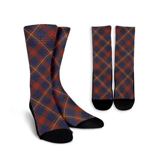 Fraser Hunting Modern Tartan Plaid Crew Socks