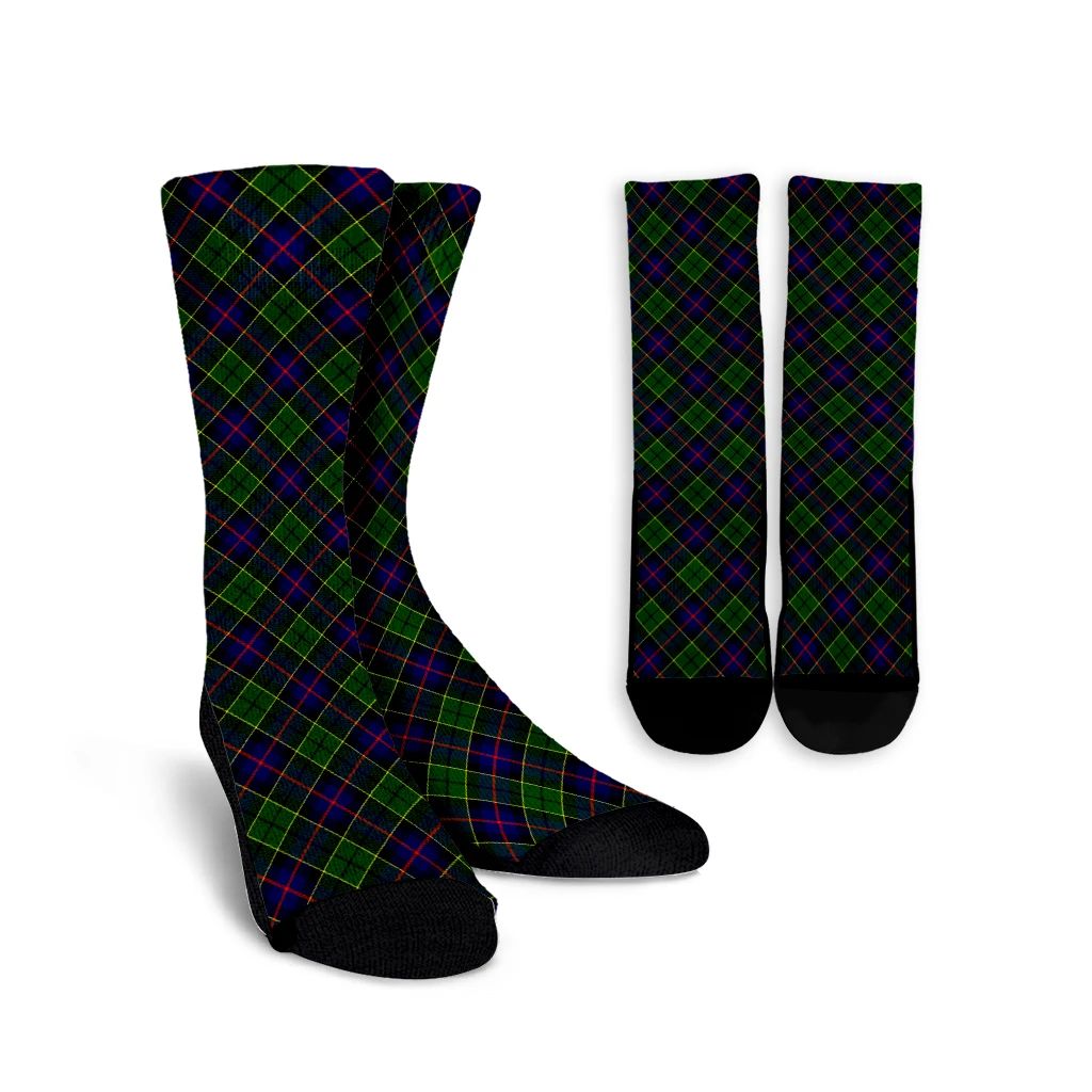 Forsyth Modern Tartan Plaid Crew Socks