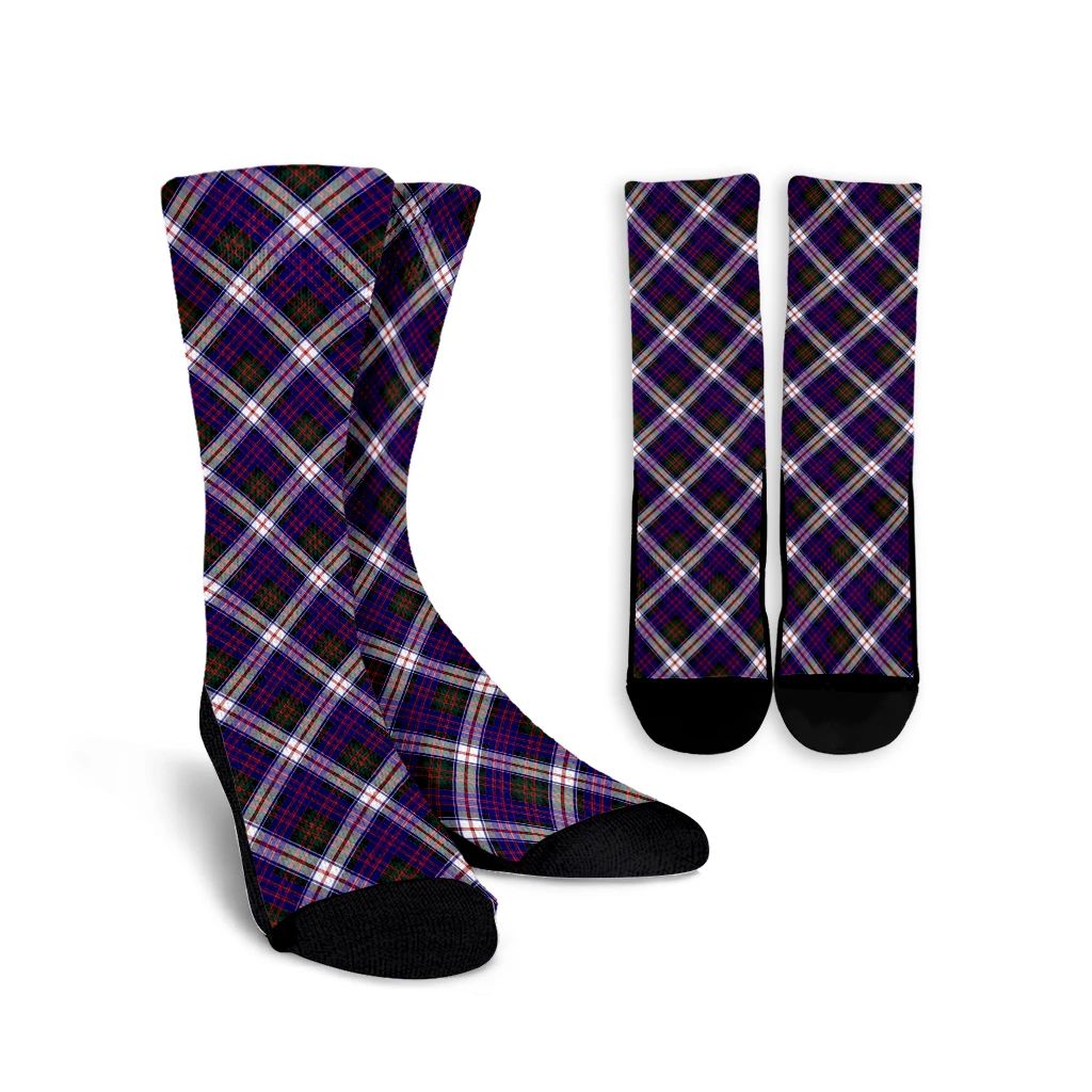 MacDonald Dress Modern Tartan Plaid Crew Socks