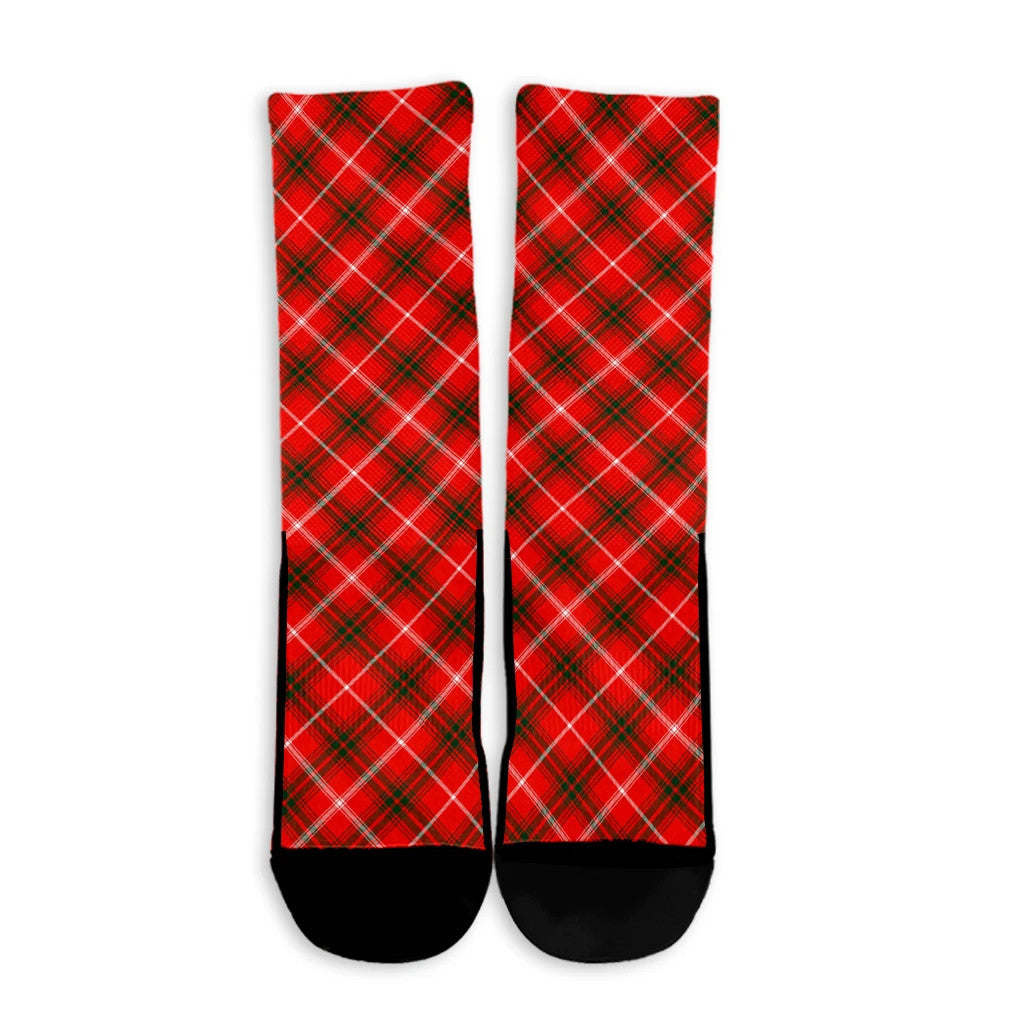 Duke of Rothesay Modern Tartan Plaid Crew Socks