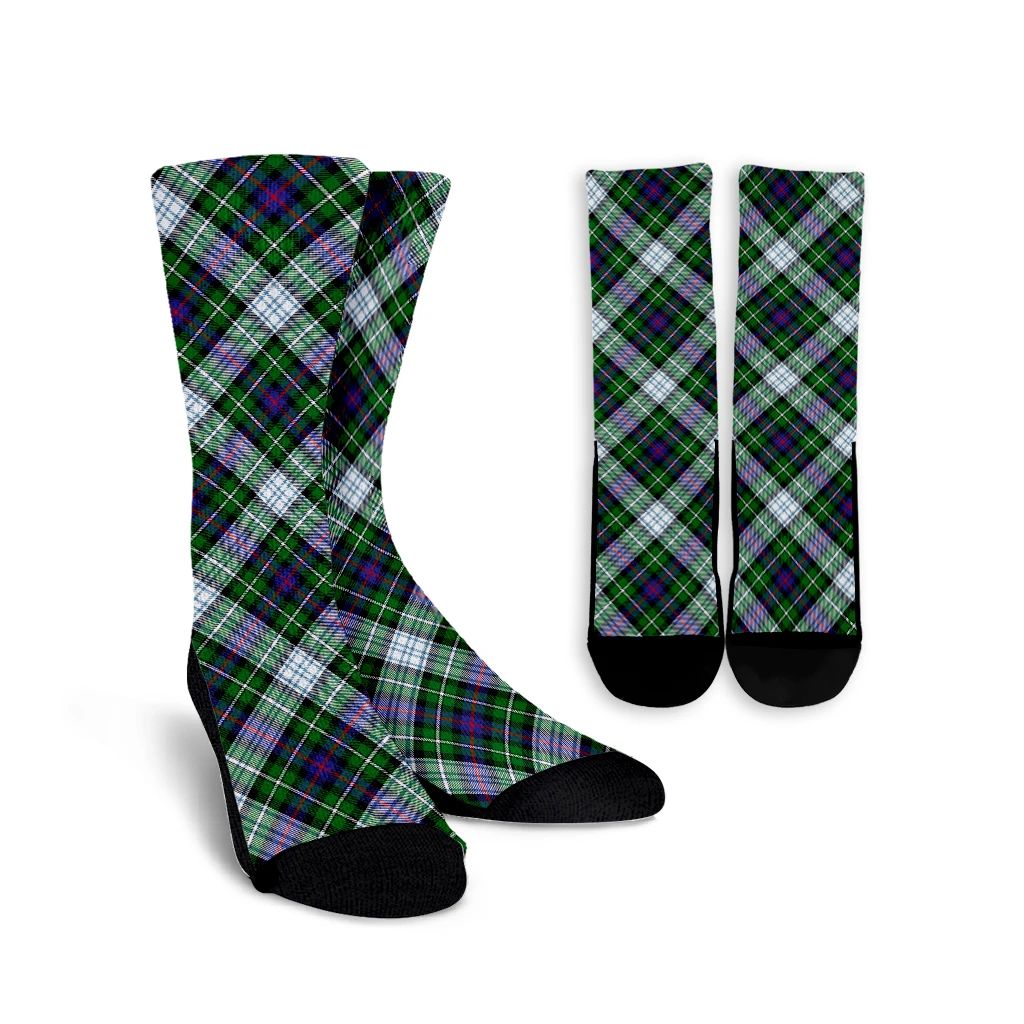 MacKenzie Dress Modern Tartan Plaid Crew Socks