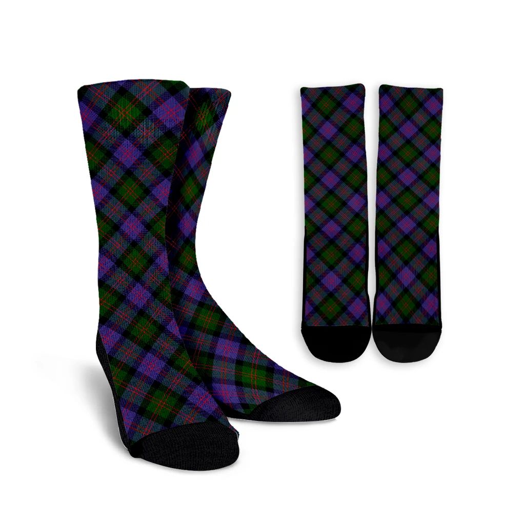 Blair Modern Tartan Plaid Crew Socks