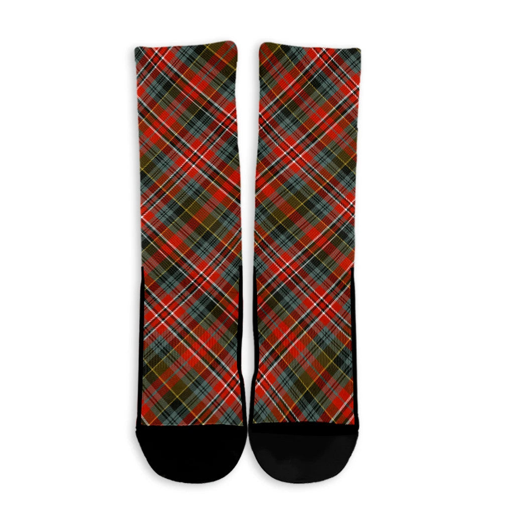 MacPherson Weathered Tartan Plaid Crew Socks