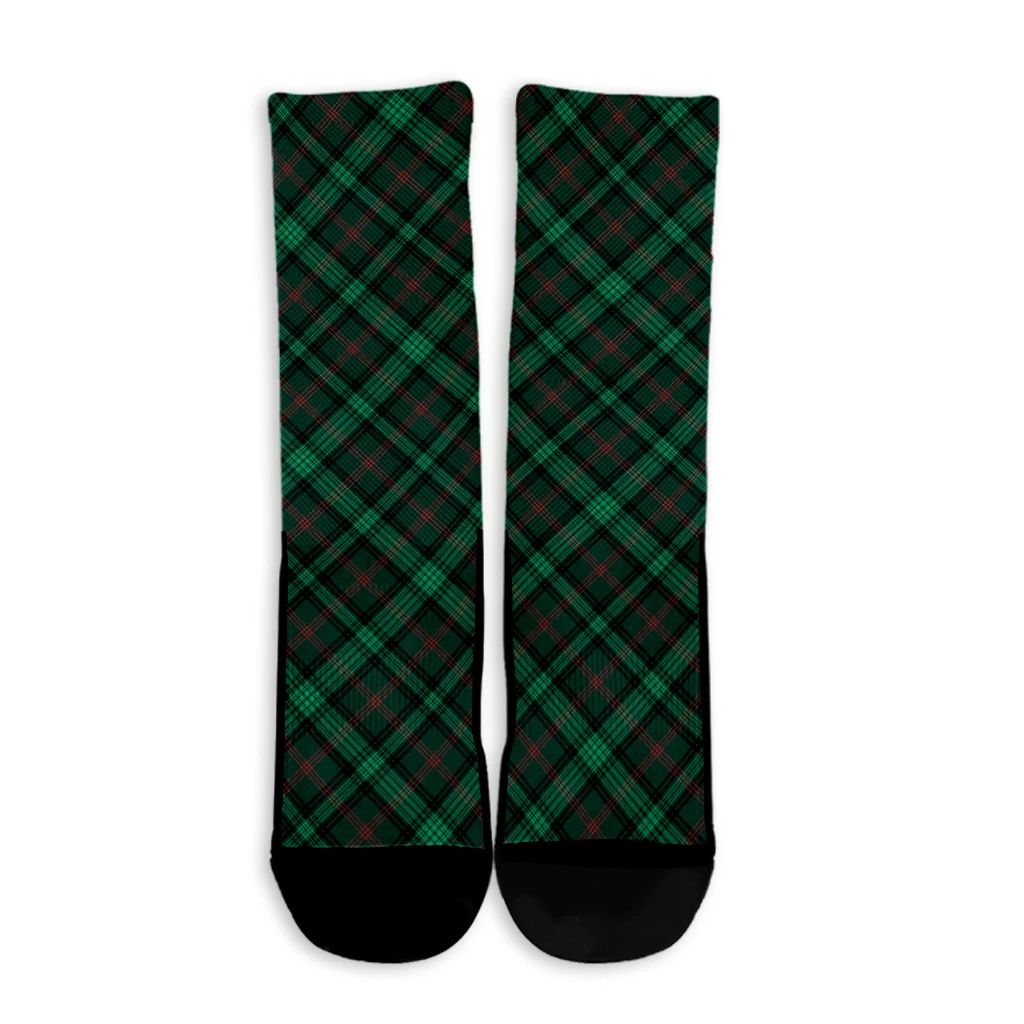 Ross Hunting Modern Tartan Plaid Crew Socks