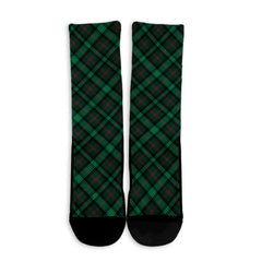 Ross Hunting Modern Tartan Plaid Crew Socks