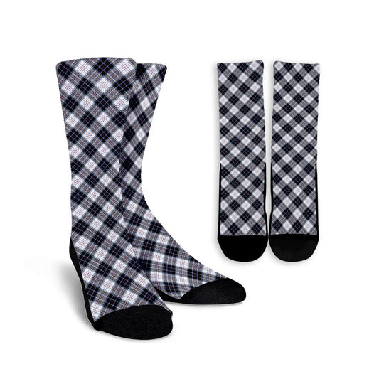 MacRae Dress Modern Tartan Plaid Crew Socks