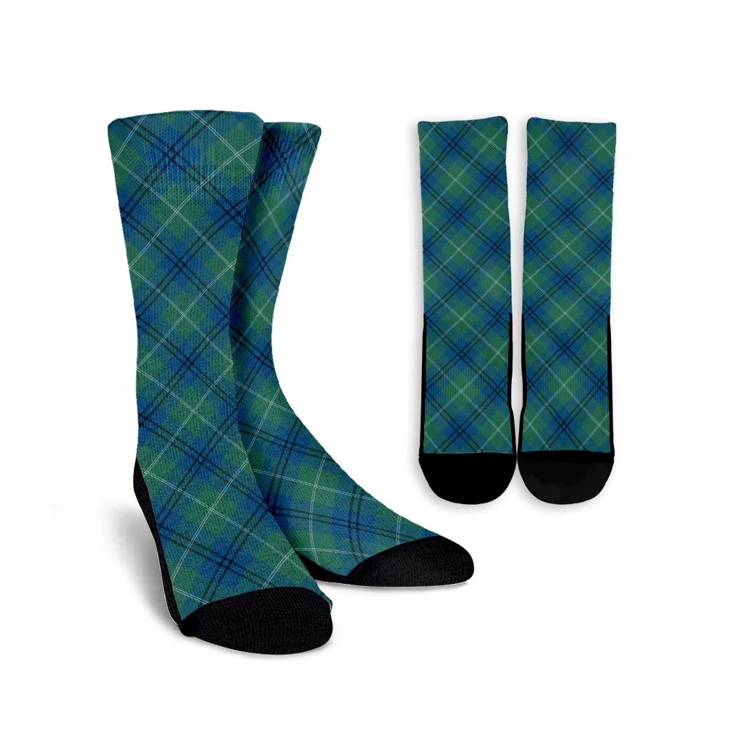 Oliphant Ancient Tartan Plaid Crew Socks