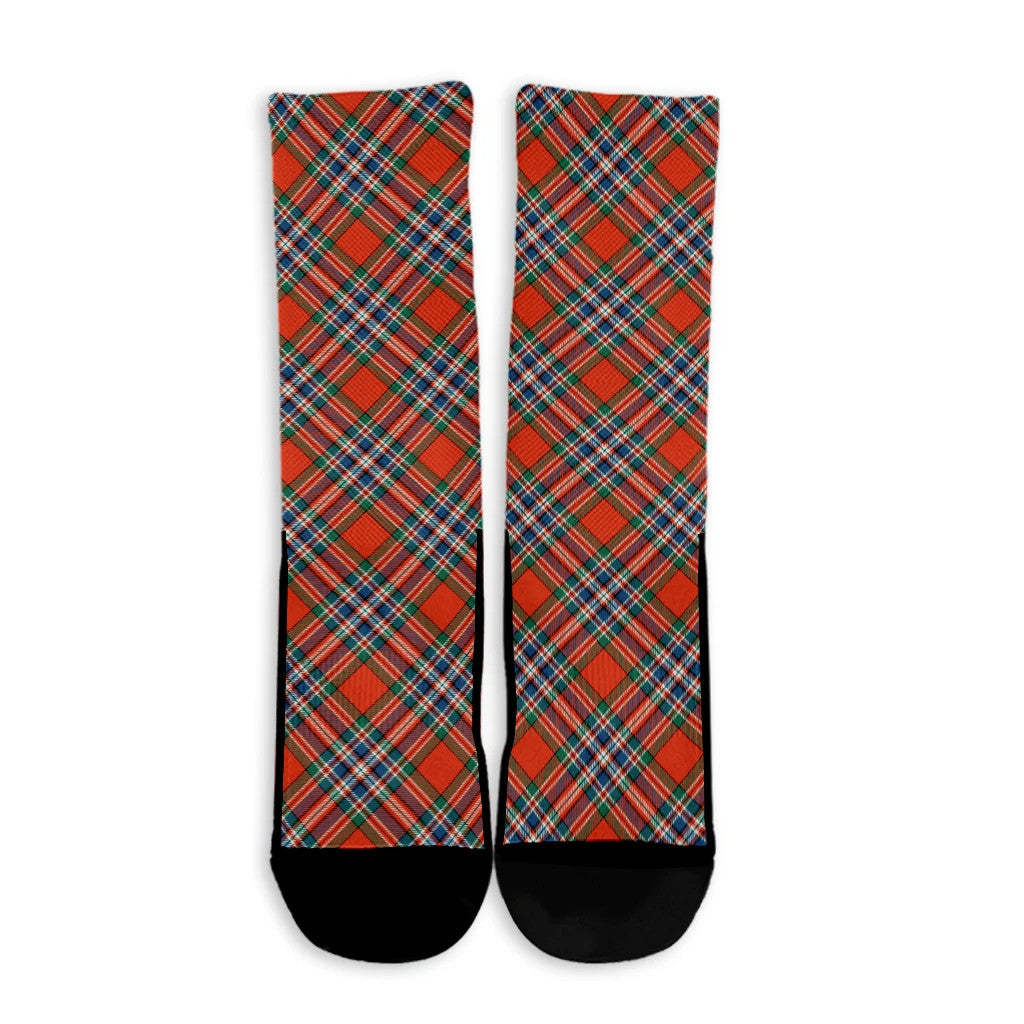 MacFarlane Ancient Tartan Plaid Crew Socks