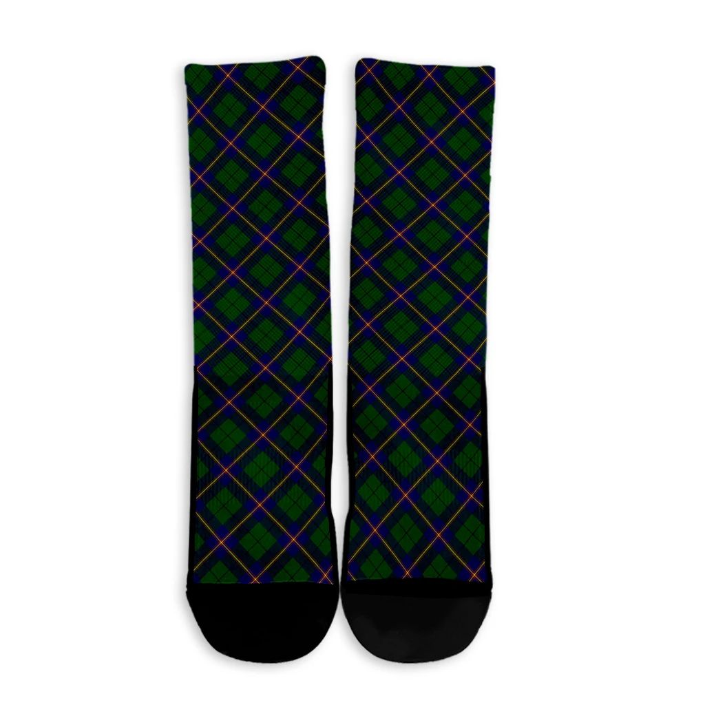 Carmichael Modern Tartan Plaid Crew Socks