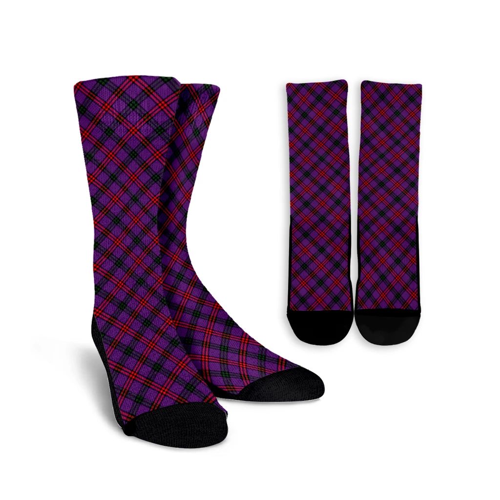 Montgomery Modern Tartan Plaid Crew Socks