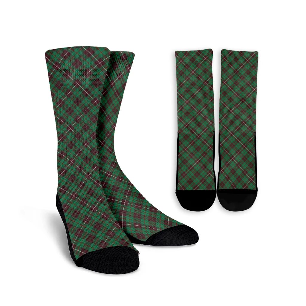 MacKinnon Hunting Ancient Tartan Plaid Crew Socks