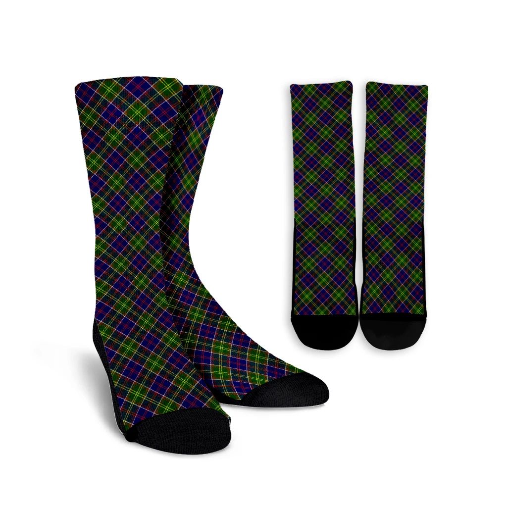 Ayrshire District Tartan Plaid Crew Socks