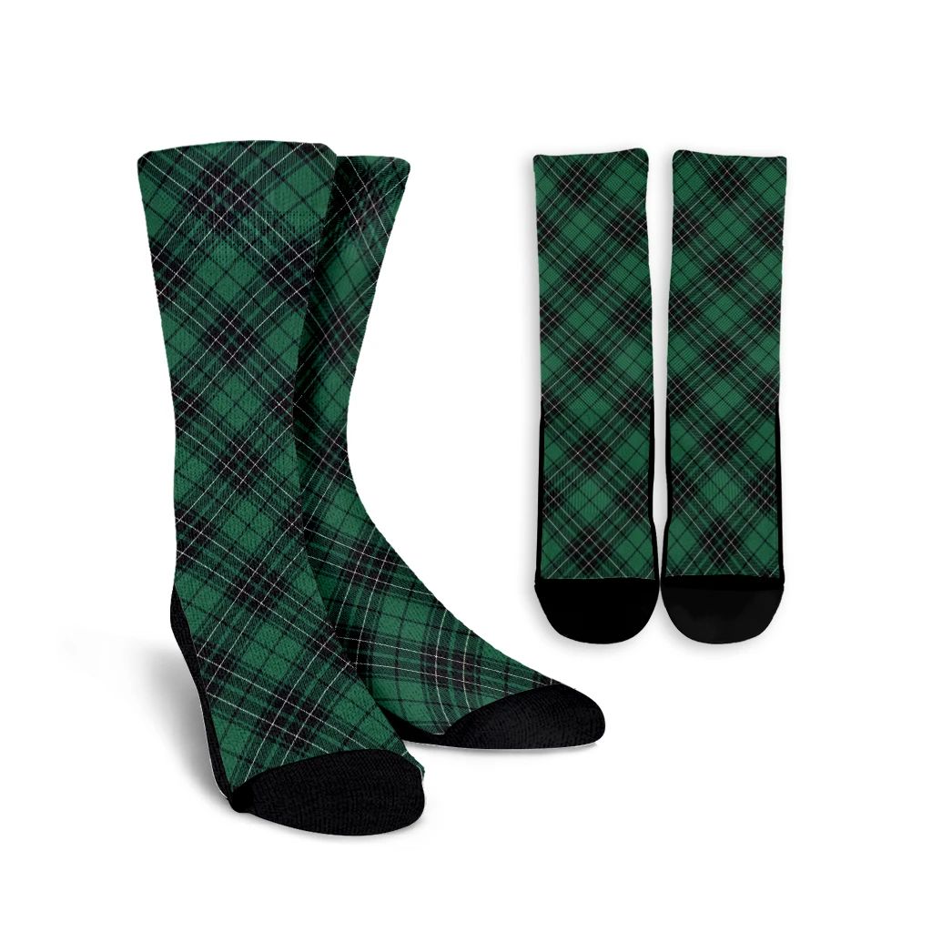 MacLean Hunting Ancient Tartan Plaid Crew Socks