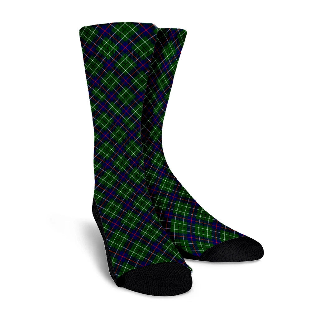 Duncan Modern Tartan Plaid Crew Socks