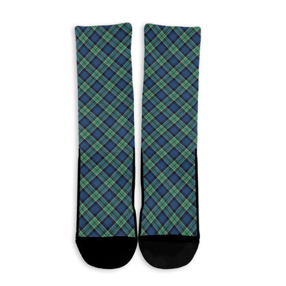 Leslie Hunting Ancient Tartan Plaid Crew Socks