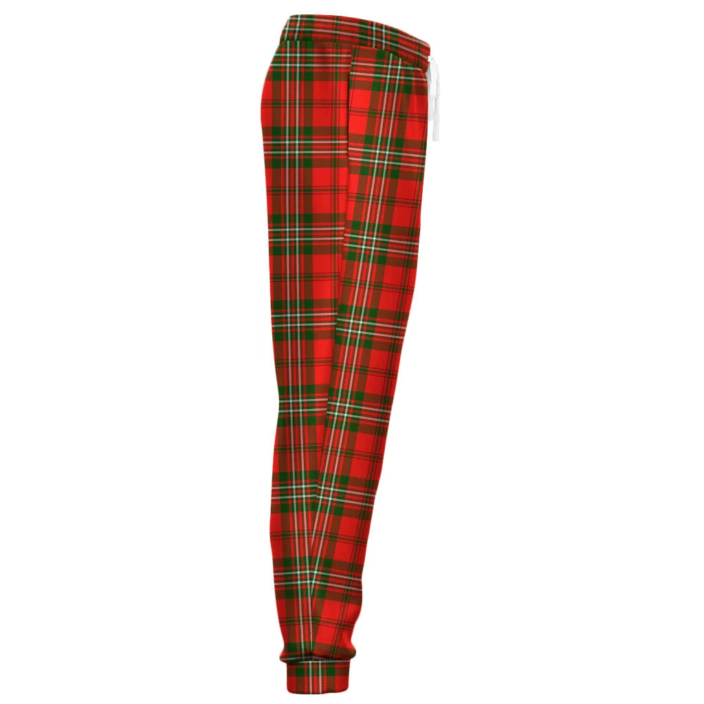 Morrison Red Modern Tartan Classic Jogger Pants