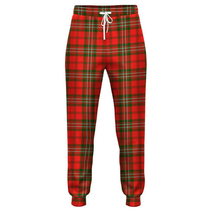 Morrison Red Modern Tartan Classic Jogger Pants