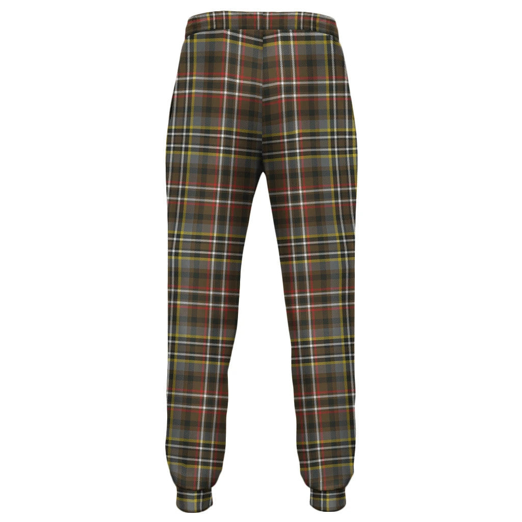 Morrison Red Modern Tartan Classic Jogger Pants