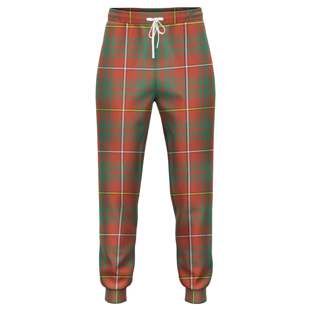 Shaw Red Modern Tartan Classic Jogger Pants