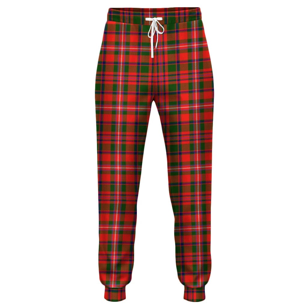 MacFarlane Black & White Ancient Tartan Classic Jogger Pants