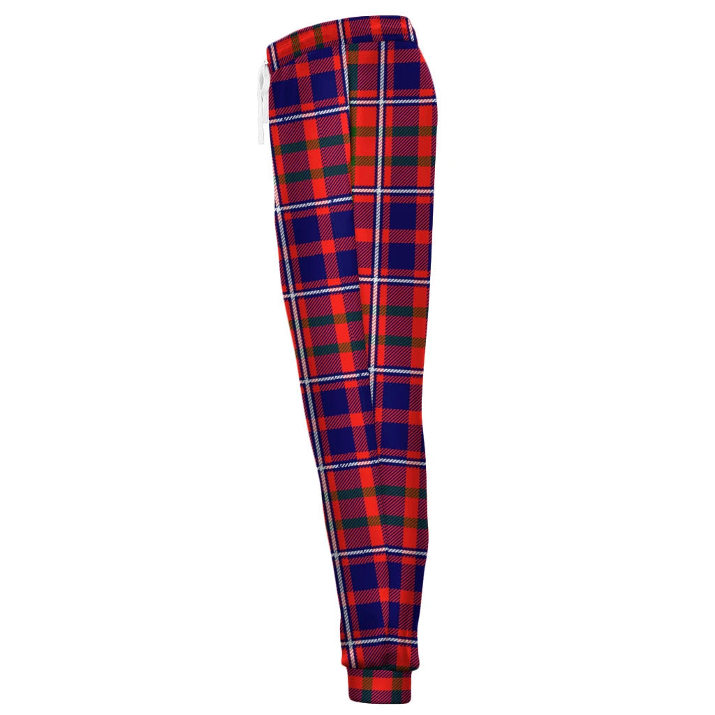 Stewart Muted Blue Tartan Classic Jogger Pants