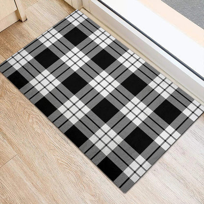 MacFarlane Black & White Tartan Classic Door Mat