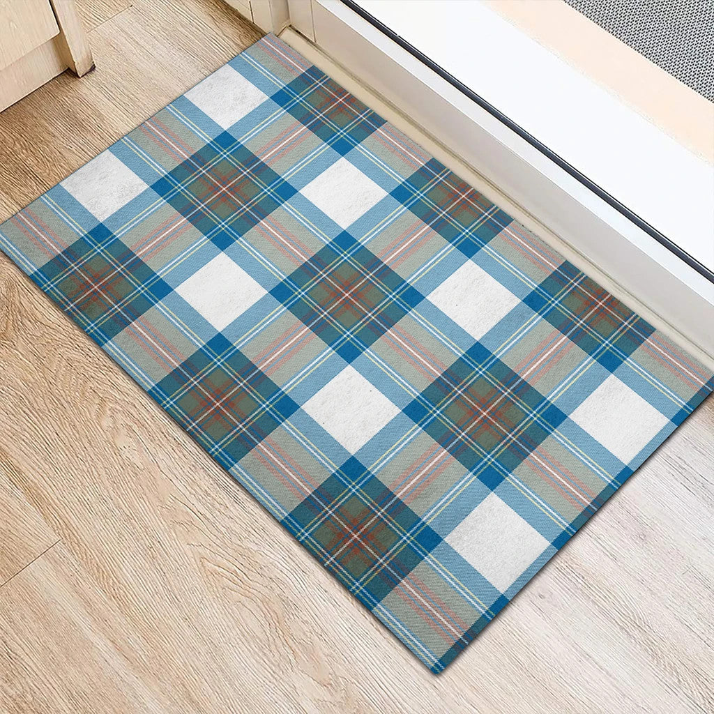 Stewart Muted Blue Tartan Classic Door Mat