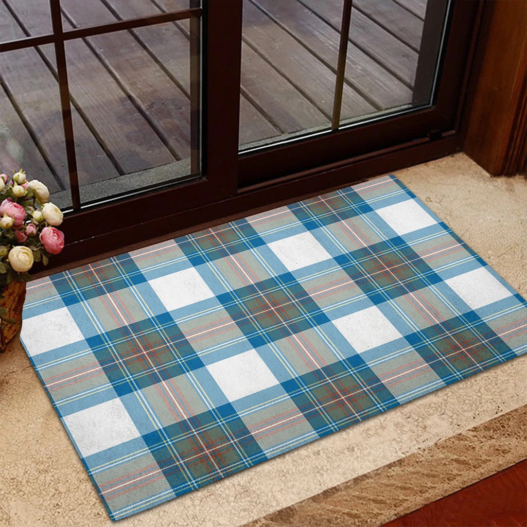 Stewart Muted Blue Tartan Classic Door Mat