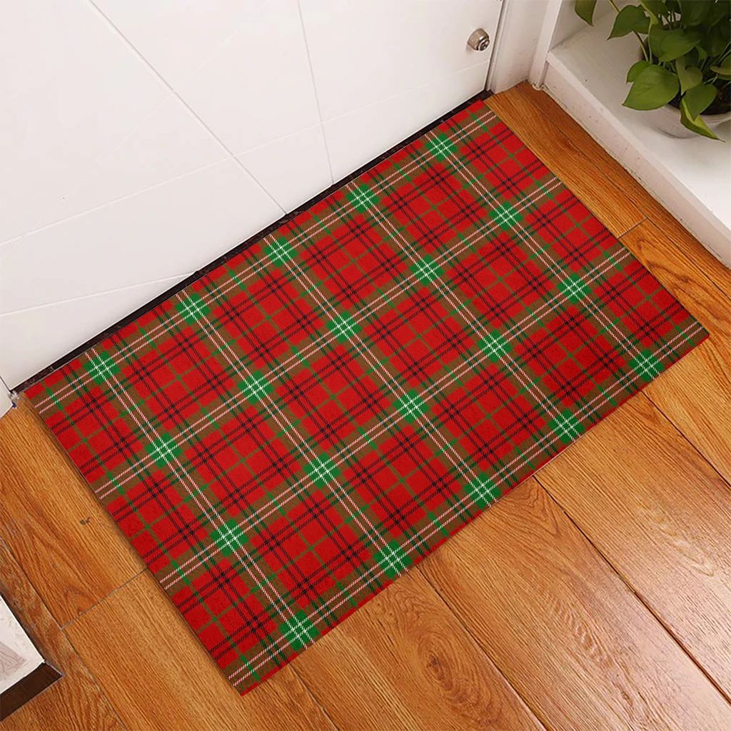 Morrison Red Modern Tartan Classic Door Mat