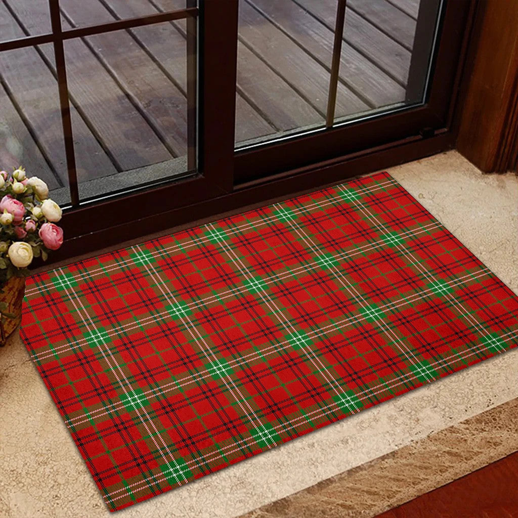 Morrison Red Modern Tartan Classic Door Mat