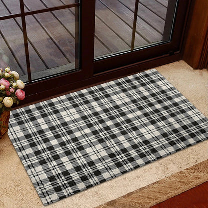 Scott Black & White Ancient Tartan Classic Door Mat