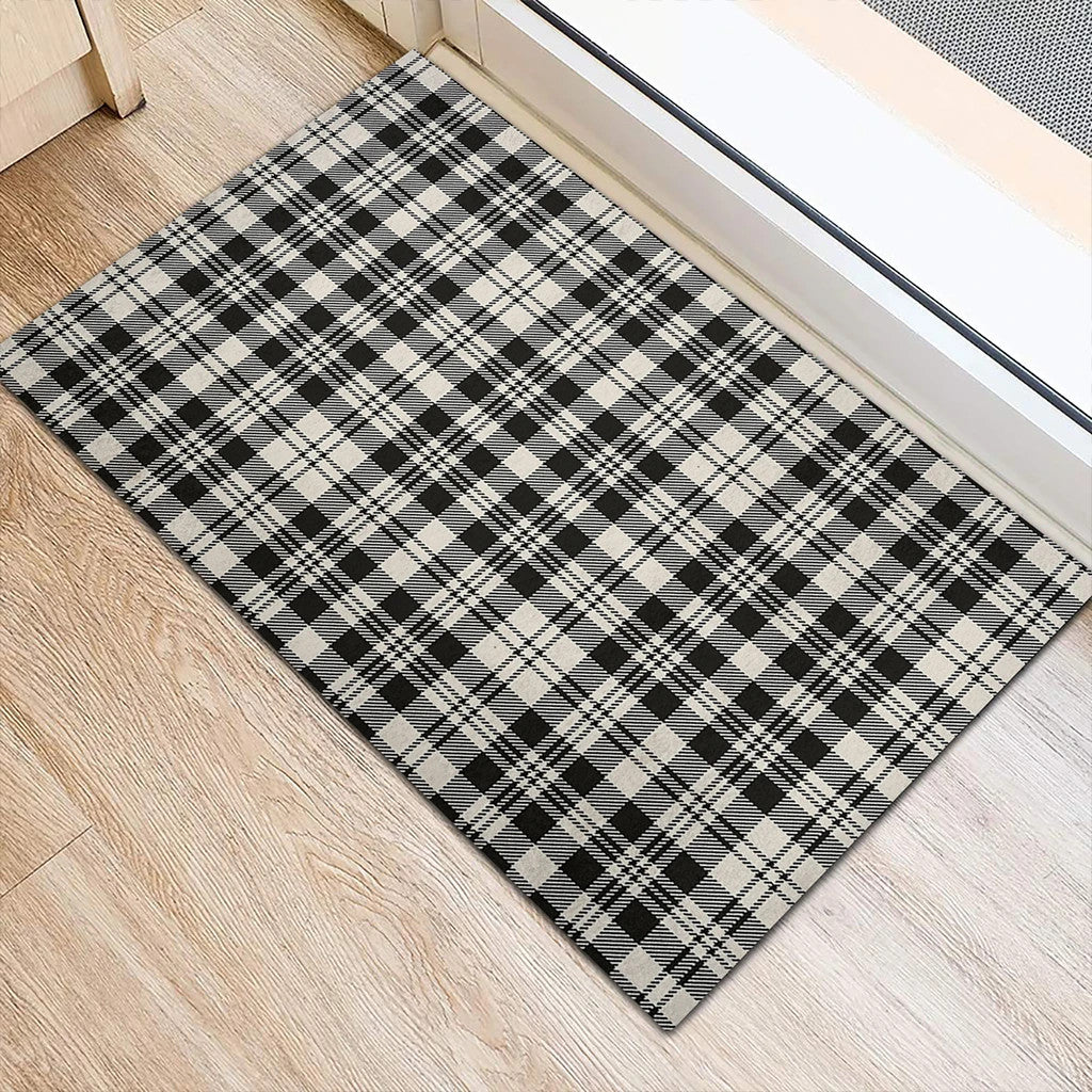 Scott Black & White Ancient Tartan Classic Door Mat