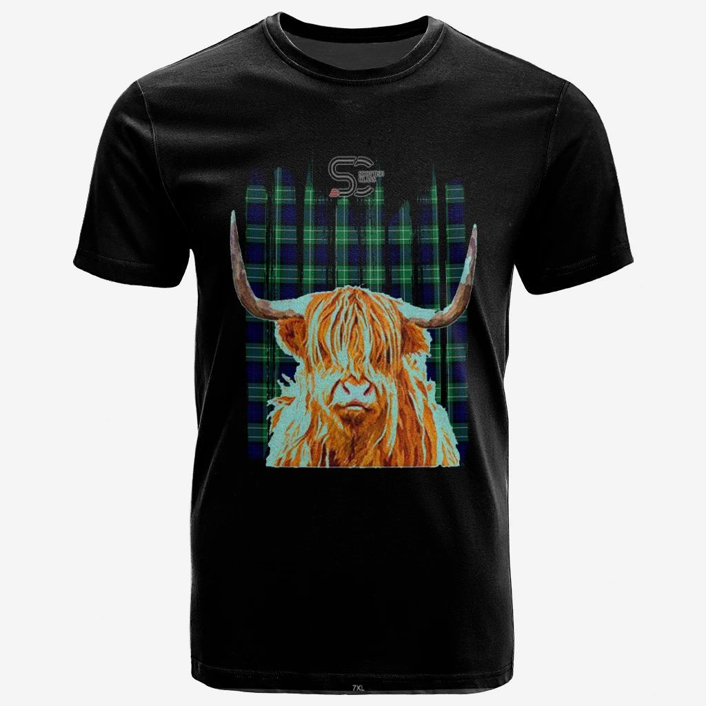 Abercrombie Tartan T-Shirt Highland Cow Style