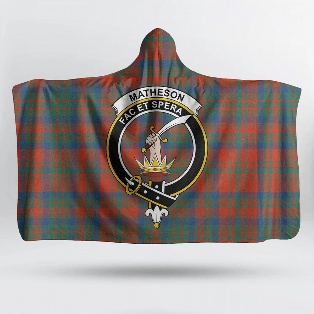 MacInnes Ancient Tartan Crest Hooded Blanket